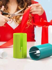 Taglierina manuale per carta - Per lavorazioni manuali, confezioni regalo e decorazioni natalizie | Senza batterie, facile da usare, colore casuale, accessori per confezioni regalo natalizie, regali di Natale, regali di Ognissanti, forniture per Capodanno - Multicolore - Visualizzare 7