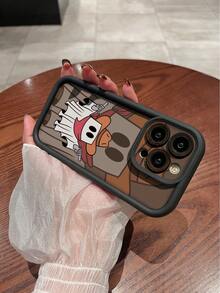 1 buc Carcasă de telefon moale rezistentă la șocuri, cu model de cowboy, tip fantomă de Halloween, de culoare solidă, TPU, compatibilă cu Apple și telefoanele