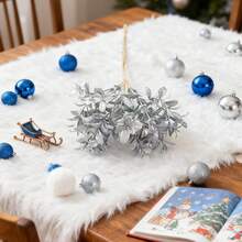 1/2/4PCS 人造小金叶花束、DIY 花环材料、婚礼装饰、家居装饰、情人节礼物、新年礼物、糖果盒包装、生日派对蛋糕装饰材料、家庭办公室节日装饰、餐桌装饰、农舍圣诞节中心件厨房餐桌装饰、秋季家居装饰、冬季装饰、万圣节装饰、圣诞节装饰、生日礼物