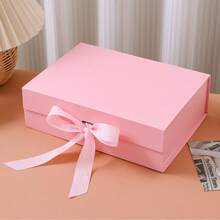1pc Customized Gift Box With Bow Design, Personalized Packaging, Magnetic Gift Box, Bridesmaid Proposal, Graduation Gift, Anniversary Gift, Quiet Luxury - Multicolor - View 10