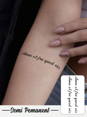 7-14 Tage haltbar, wasserfest und schweißfest, waschbare temporäre Fake Tattoo Aufkleber, 2 Stücke aus PVC, personalisiertes hochwertiges Design, Ins-Stil, Schmetterling Herz Buchstaben, EKG temporäre Tattoo Aufkleber, modische Muster, geeignet für den täglichen Gebrauch