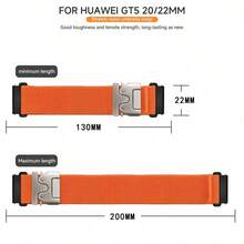 Correa de nailon de 22 mm y 20 mm compatible con Samsung Galaxy Watch 7 6 5 4 de 40 mm y 44 mm, Galaxy Watch 6 Classic de 47 mm, y pulsera compatible con Huawei Watch GT5 3 4 Pro