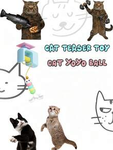 Yo-Yo Electric Smart Door Hanging Toy, This Innovative Toy Is Designed To Provide Your Cat With Endless Fun And Excitement, Effectively Reducing Boredom And Keeping Their Spirit And Body Active. The Yo-Yo Electric Smart Door Hanging Toy Is The Perfect Tool For Cats Of All Ages And Activity Levels. It Has A Durable Structure.