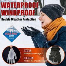 RIGWARL - Guantes de Invierno para Hombres y Mujeres - B-118 Colder Plus-(85% cálido e impermeable)-negro - Ver 3