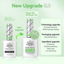 Magic Gel Nail Polish Remover With New Upgraded Gentle Formula,Faster & Easier & Cleaner & Safer Professional Nail Polish Remover In 3-5 Minutes,No Need For Foil Soaking Or Wrapping{"Color_name":"15mlMagicGelNailPolishRemover"} - 15ml魔法凝膠卸甲水 - 查看 8