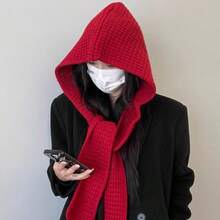 1pc New Balaclava Hat, Winter Windproof Neck Warmer Wool Hat For Women, Warm Ear Protection, Suitable For Christmas, Thanksgiving