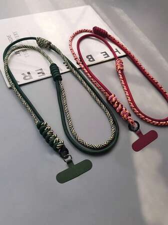 1 件可调节长挂绳，配有卡通吊坠、通用手机壳带、可拆卸斜挎项链、手机支架