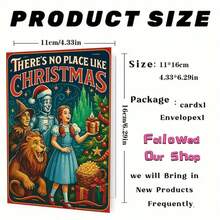 1 张圣诞贺卡节日贺卡，适合家人朋友，独特的圣诞礼物交换家居装饰，带信封的圣诞贺卡，带信封的圣诞贺卡，贺卡，带信封的贺卡，弹出式卡片，弹出式圣诞贺卡 - 彩色 - 查看 3