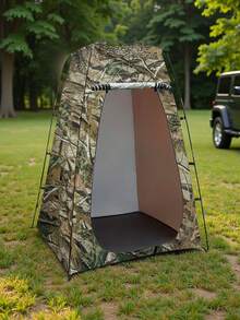 1pc Camouflage Warm Waterproof Tent, Windproof Rainproof Portable Foldable Changing/Shower Tent, Suitable For Home Bathing, Outdoor Hiking, Sanitation Cleaning, Autumn/Winter - Multicolor - View 5