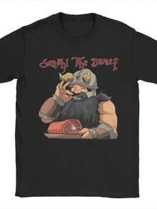 Men Women T-Shirt  Delicious In Dungeon Senshi Manga T-Shirts Hippie  Summer Tee Shirt Cotton Clothes Plus Size 5XL. - Đen 4 - Xem 1