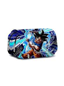 Fully Printed Pencil Case, Flip-Top Double Layer Design, Can Hold Lipstick, Makeup Brushes, Skincare, Phone, Coins, Small Items, Suitable For Home, Gifts, Vacation, Holidays (Halloween, Christmas) And Multi-Purpose Use - Multicolor - View 8