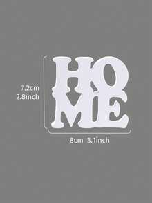 1pc White Double-Layer Love/Home Letter Decor, Modern Minimalist PVC Material Home Decor Letter Plaque, Suitable For Product Display, Office Desk, Home, Valentine's Day, Wedding Anniversary Decoration - White - View 14