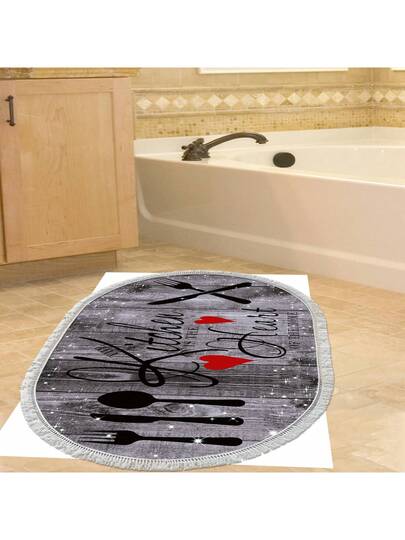 Pearl Digital Non Slip Printed Turkish Vloerkleed AL4030 Zachte Touch, Washable Tapijt Felt Backing Moderne ative Vloer Mat, Living Room, Bedroom, Bathroom, Hallway Or Entryway Available In Many Sizes Quick Drying, Highly Absorbent, Soft, Com Tafel Both Indoor Outdoor view 7