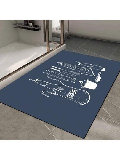 Pearl Digital Non Slip Printed Turkish Vloerkleed AL4032 Zachte Touch, Washable Tapijt Felt Backing PC's Moderne ative Vloer Mat, Living Room, Bedroom, Kitchen, Hallway Or Entryway Available In Many Sizes. Quick Drying, Highly Absorbent, Soft, Com Tafel Both Indoor Outdoor view 7
