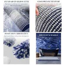 20" X 32" + Navy Blue