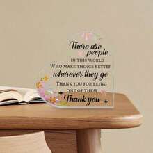 1pc, placas de acrílico inspirador - vibrante decoración para el hogar y la oficina - Organización Mundial de la Salud hace las cosas mejor, perfecto para la gratitud de los empleados, la jubilación, regalos de vacaciones, y personalizados muestras de agradecimiento - 1 pieza - Ver 4