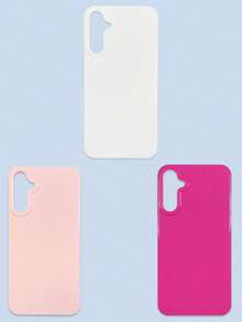 3 件装极简纯色多巴胺手机壳，果冻色系，白色/粉色/玫瑰红，兼容 和 Galaxy 系列手机，包括 17 Pro Max、Galaxy S26/S26 Plus/S26 Ultra。 - 彩色 - 查看 56