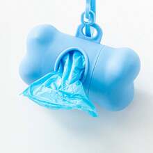 Matte Bone Shaped Trash Can, Pet Poop Bag Dispenser & Holder, Dog/Cat Waste Pickup Supplies - Multicolor - View 5