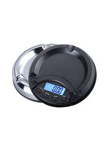 [New Model]Design-Inspired Ashtray With 200g Weight, Digital Electronic Scale, 0.01g High-Precision Portable And Easy-To-Store Pocket Scale. Supports Free Conversion Among Six Units: G, Gn, Cn, Ozt, Dwt, Oz. One-Click Zeroing Function. Made Of Durable ABS Material. Suitable For Various Scenarios Such As Coffee Brewing, Jewelry Weighing, And Powder Measurement.