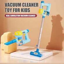 1 Set Kids Simulation Vacuum Cleaner Toy, Children's Pretend Role Play Cleaning Toys, Toy Vacuum Cleaner With Light & Realistic Sounds, Realistic Suction Pretend Play Housekeeping Kit, Pretend Role Play Household Interactive Cleaning Toys, Role-Playing Toys For Kids Aged 3+ - Multicolor - View 5