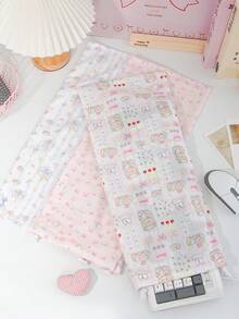 1pc Cute Floral&Bear Keyboard Storage Bag Keyboard Dust Cover Drawstring Dust Proof Bag Portable Protection Sleeve Wireless Keyboard Case Sleeve Keyboard Carrying Case Wired Gaming PC Keyboard Dust Cover Home Storage Bag Keyboard Package Bag For Office ,Home Decor,Study ,Work ,Universal Keyboard - Multicolor - View 6