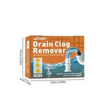 10pcs Powerful Drain Cleaner Tablets - Quickly Foaming To Remove Grease, Hair And Soap Scum - Eliminate Odors, Clean And Unclog Toilet, Sink, Shower Drain