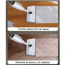 Trapeador Spray Mop Hogar Microfibra Atomizer con 4 Almohadilla - Blanco - Ver 4
