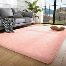 Soft Shaggy Rug For Bedroom Living Room 1.40m X 2.00m - Rusty Rose - View 1