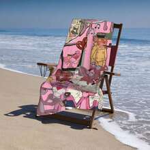 Pink Throw Panther And Pals Unisex-Adult Beach Towel