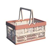Foldable Storage Basket For Food Snacks - Red - View 13