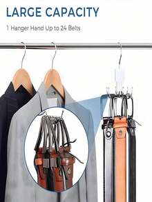 Organizador de cinturones, organizador de cinturones para armario giratorio 360° Accesorios ahorradores de espacio para sostenes, camisetas sin mangas, corbatas, bufandas, carteras