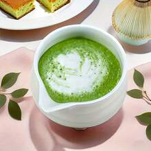 Litivibecho 5pcs Matcha Whisk Set, Ceramic Matcha Set Includes Matcha Bowl, Matcha Whisk (Chasen) And Holder, Sifter, Bamboo Scoop, Matcha Kit For Matcha Lovers - 白色 - 查看 5