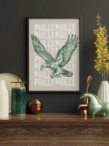 1 Stück Adler Leinwand Wandkunst Poster Vogelkunst Drucke See Adler Poster Philly Wandkunst Tiere Wandkunstwerke Wandbilder Vintage Wanddrucke Wohnzimmer Wanddekoration Ohne Rahmen