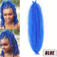 Colorful Synthetic Fuzzy Caterpillar Hair Extensions, Fashion Braids - Multicolor - View 10