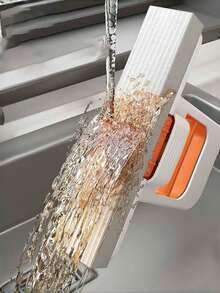 Tragbarer Mini Falt-Tischmopp mit Ersatzkopf, Mini Schwammmopp, Mehrzweck Nass- und Trockenreinigungsmopp, selbstausdrückender Nass- und Trockenmopp, Hände-freier Mini-Reinigungsmopp, Mini tragbarer Mopp, geeignet für Badezimmer, Küchen, Glas, Wohnzimmer, Autointerieurs, kleine Wohnungen