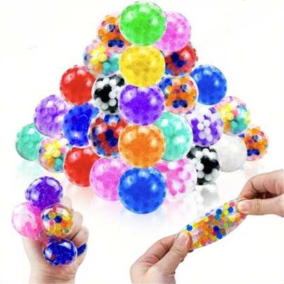 20pcs MEZHOBBY Stress Relief Squeeze Balls, Soft Sensory Balls, Suitable For Adults, Classroom Rewards, Party Favors, Birthday Gifts, Gift Bag Fillers, Holiday Small Gifts (Random Styles)