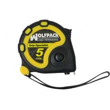 WOLFPACK PROFESSIONAL LINE - 5 Meter Tape Measure With Special Grip Brake - Black - View 1