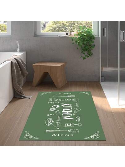 Pearl Digital Non Slip Printed Turkish Vloerkleed AL4035 Zachte Touch, Washable Tapijt Felt Backing Moderne ative Vloer Mat, Living Room, Bedroom, Bathroom, Hallway Or Entryway Available In Many Sizes Quick Drying, Highly Absorbent, Soft, Com Tafel Both Indoor Outdoor view 7