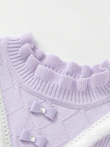 Balabala Vestido de princesa de tul degradado para niñas, suave, lindo y de moda, para otoño/invierno - tono morado blanco - Ver 5