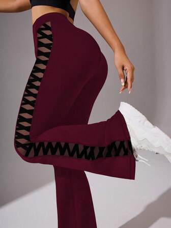 Mallas de entrenamiento con malla de diamantes para mujer