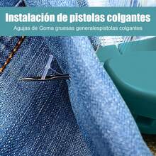 SPOWAY Pistola para Etiquetar Ropa Kit Pistola Etiquetado con 5 Agujas de Metal 1000 Púas Precio Ropa Pistola Etiquetadora Precios para Almacén de Supermercado Doméstico, Verde - 1 - Ver 6