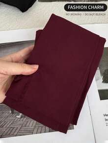 Damen Große Größen Burgunderrote transparente Leggings/Strumpfhosen, modische hochelastische Schlankheitshosen geeignet für Business, Büro und Lässig bekleidung - Verschiedenfarbig - Übersicht 5