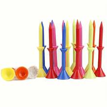 Cup-Shaped Golf Tees, Plastic Durable Golf Ball Tees, Multiple Colors Mixed Shipping, Professional Golf Ball Base, Golf Tournament Ball Tees, Golf Course Accessories Golf Ball Nails - Multicolor - View 6
