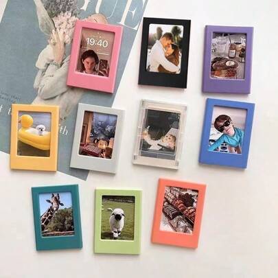 5/10pcs Multi-Functional Photo Frame, 3-Inch Instant Film Frame, Creative DIY Photo Frame, Fun Mini Photo Frame, Can Manually Make Favorite Items, Storage, Decoration, Hanging, Multi-Functional Frame