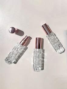 2 Pieces 0.34 Oz Glass Fragrance Spray Bottles With Aluminum Atomizer, Unscented Empty Refillable Dispenser, Spray Bottles For Home, Travel, Wedding, Party, Birthday Gifts