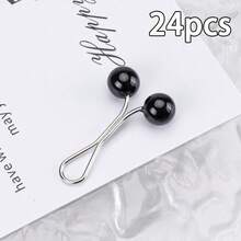 6/12/20个装女士仿珍珠金属头巾别针，适用于连衣裙 - 彩色 - 查看 43