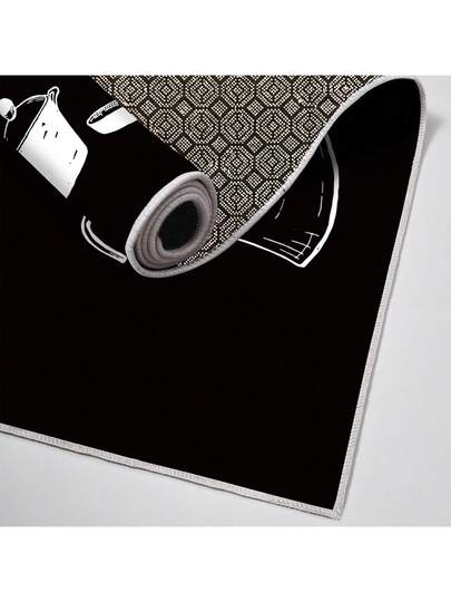 Pearl Digital Non Slip Printed Turkish Vloerkleed AL4032 Zachte Touch, Washable Tapijt Felt Backing Moderne ative Vloer Mat, Living Room, Bedroom, Bathroom, Hallway Or Entryway Available In Many Sizes Quick Drying, Highly Absorbent, Soft, Com Tafel Both Indoor Outdoor view 6