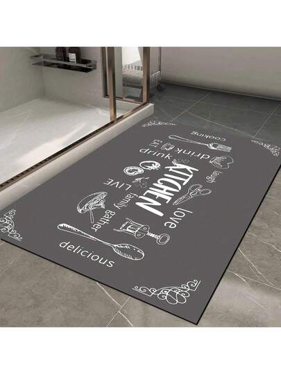 Pearl Digital Non Slip Printed Turkish Vloerkleed AL4035 Zachte Touch, Washable Tapijt Felt Backing PC's Moderne ative Vloer Mat, Living Room, Bedroom, Kitchen, Hallway Or Entryway Available In Many Sizes. Quick Drying, Highly Absorbent, Soft, Com Tafel Both Indoor Outdoor view 4