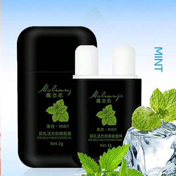 1 pieza/Set ¡4 aromas disponibles! Inhalador nasal de doble orificio refrescante, sensación refrescante directamente a la cavidad nasal, compacto y portátil, alivio rápido de la congestión nasal, conveniente para la escuela, viajes de negocios y viajes