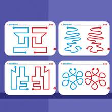 1set Left & Right Brain Development Card Game, Laminated Paper,Fine Motor Training Aids